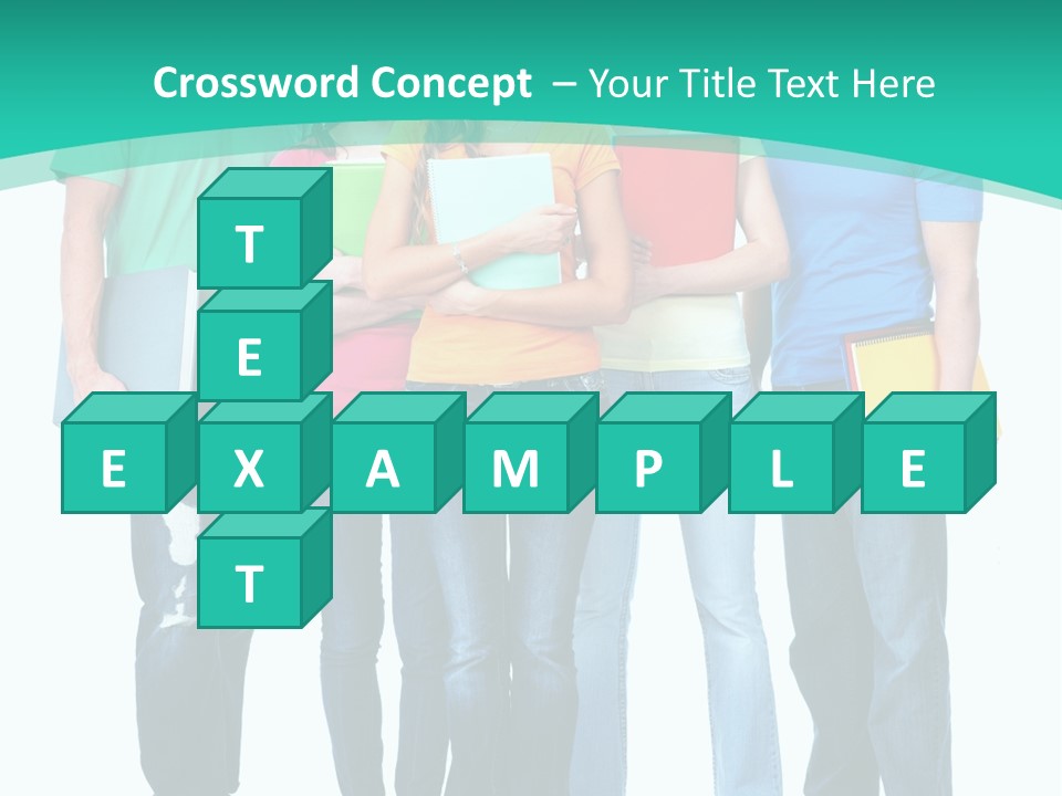 Beautiful Group Girl PowerPoint Template