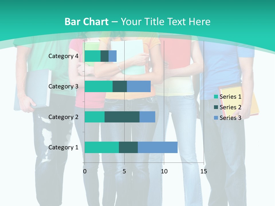 Beautiful Group Girl PowerPoint Template