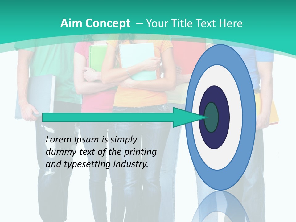 Beautiful Group Girl PowerPoint Template