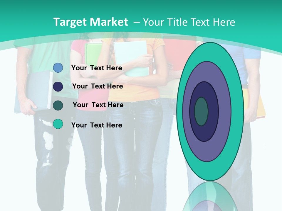 Beautiful Group Girl PowerPoint Template