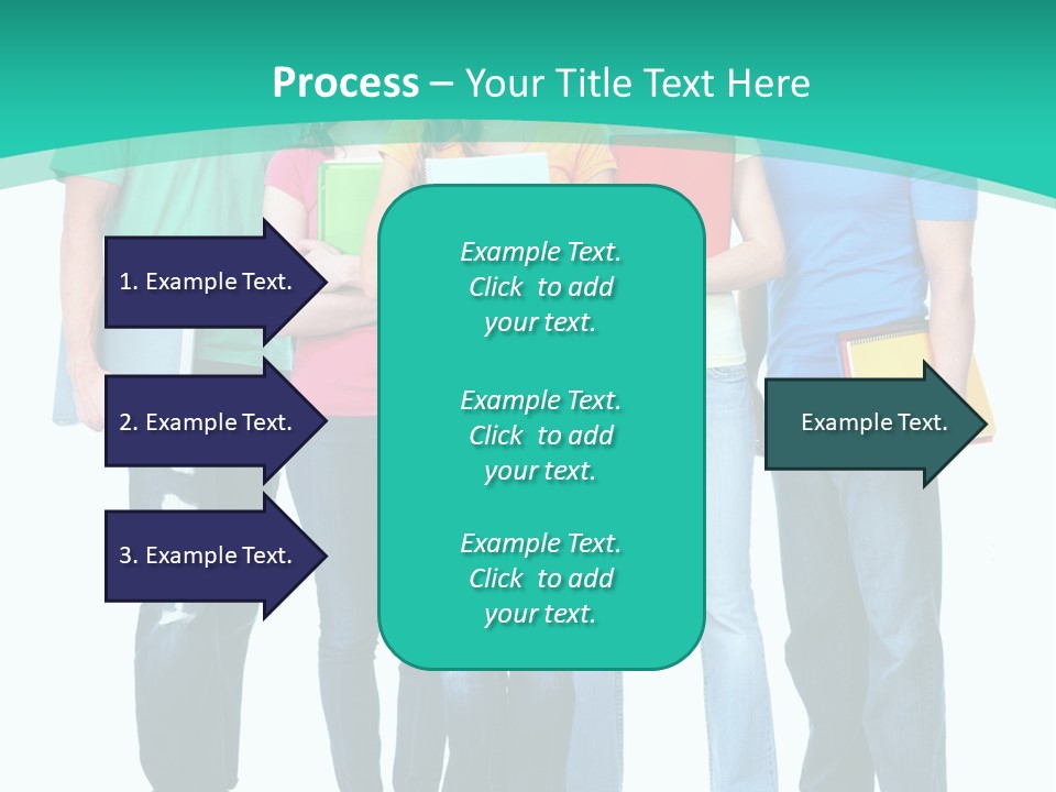 Beautiful Group Girl PowerPoint Template