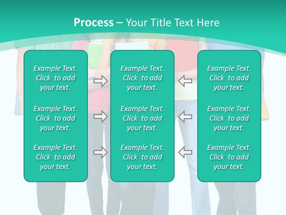 Beautiful Group Girl PowerPoint Template
