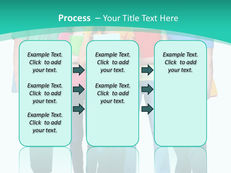Beautiful Group Girl PowerPoint Template