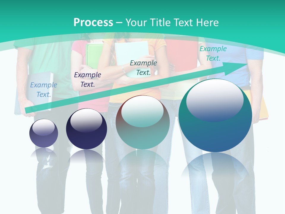 Beautiful Group Girl PowerPoint Template