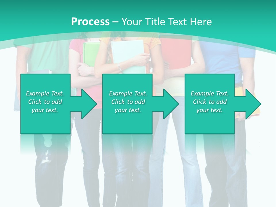 Beautiful Group Girl PowerPoint Template