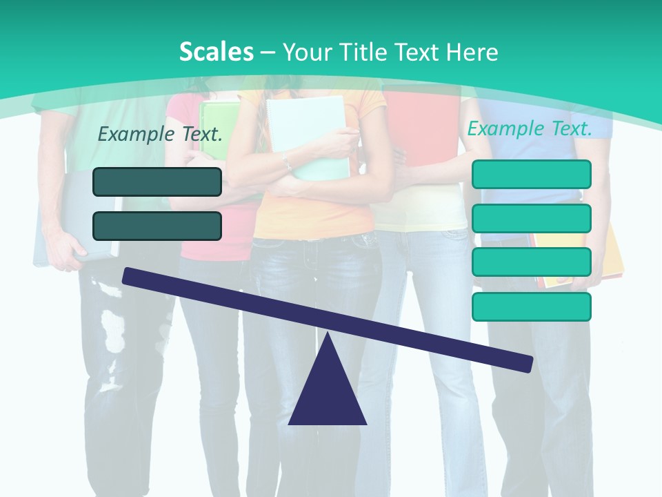 Beautiful Group Girl PowerPoint Template