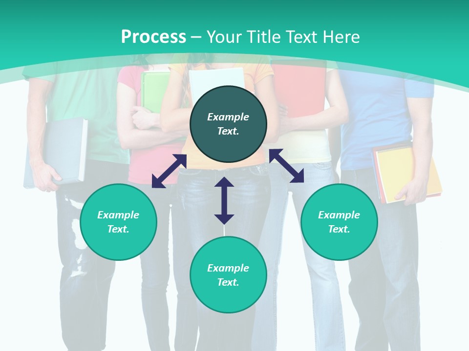 Beautiful Group Girl PowerPoint Template