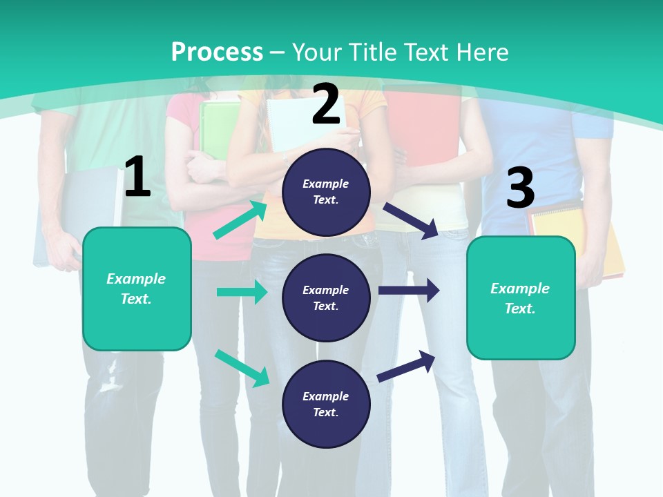 Beautiful Group Girl PowerPoint Template