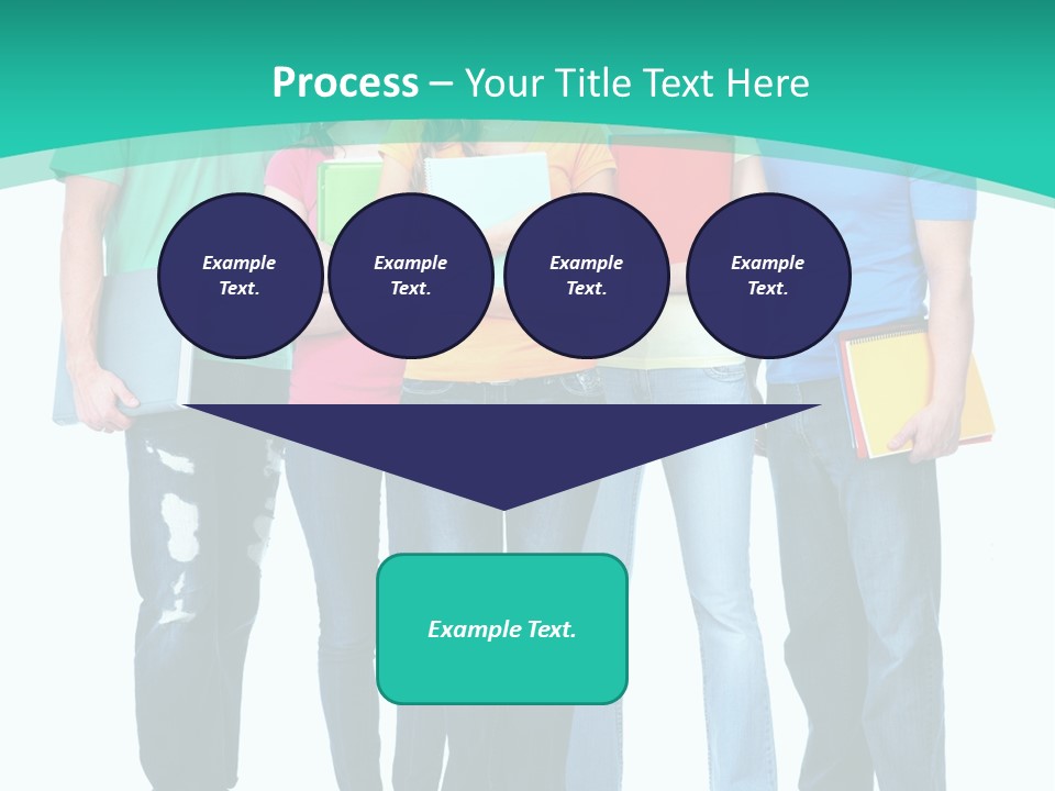 Beautiful Group Girl PowerPoint Template