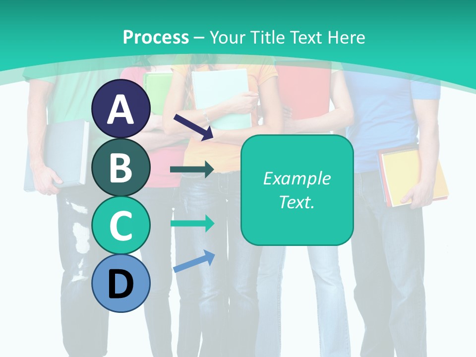 Beautiful Group Girl PowerPoint Template