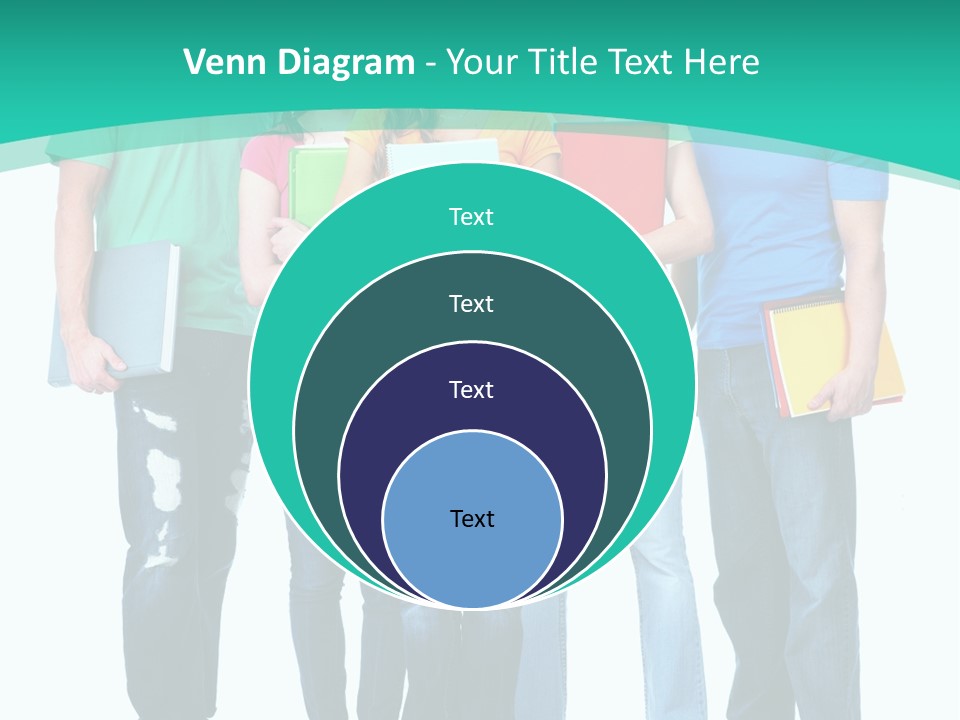 Beautiful Group Girl PowerPoint Template