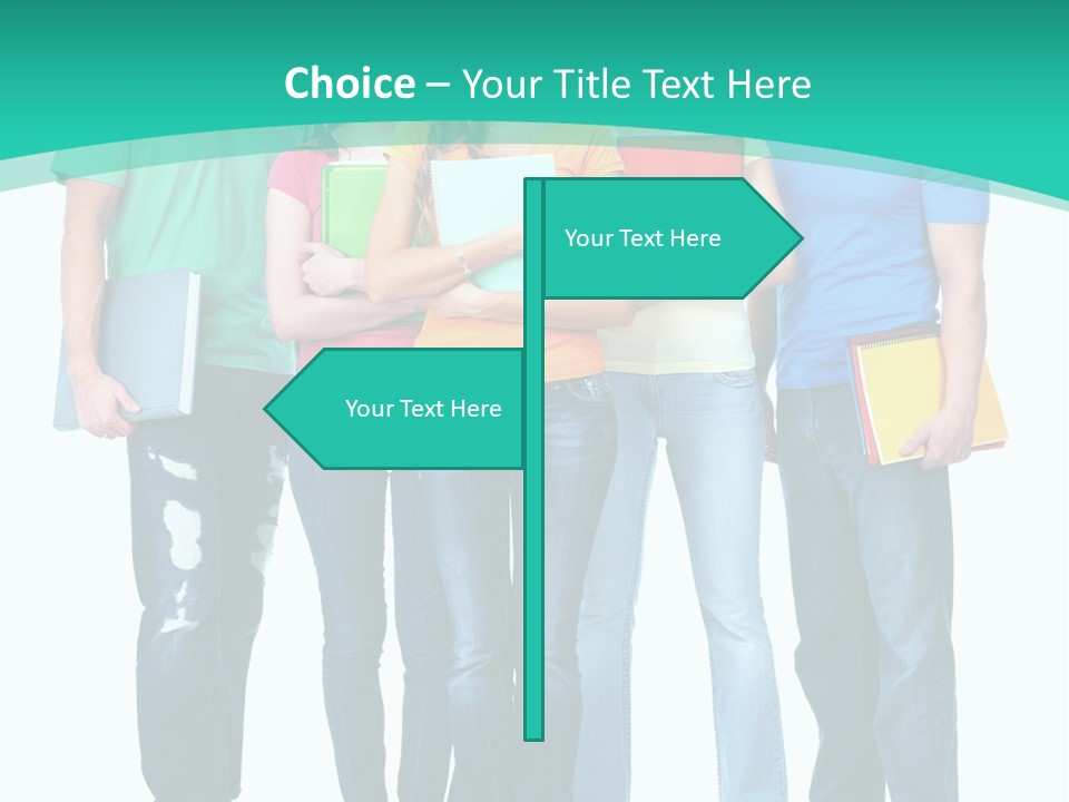 Beautiful Group Girl PowerPoint Template