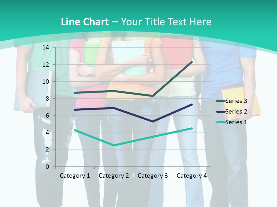 Beautiful Group Girl PowerPoint Template