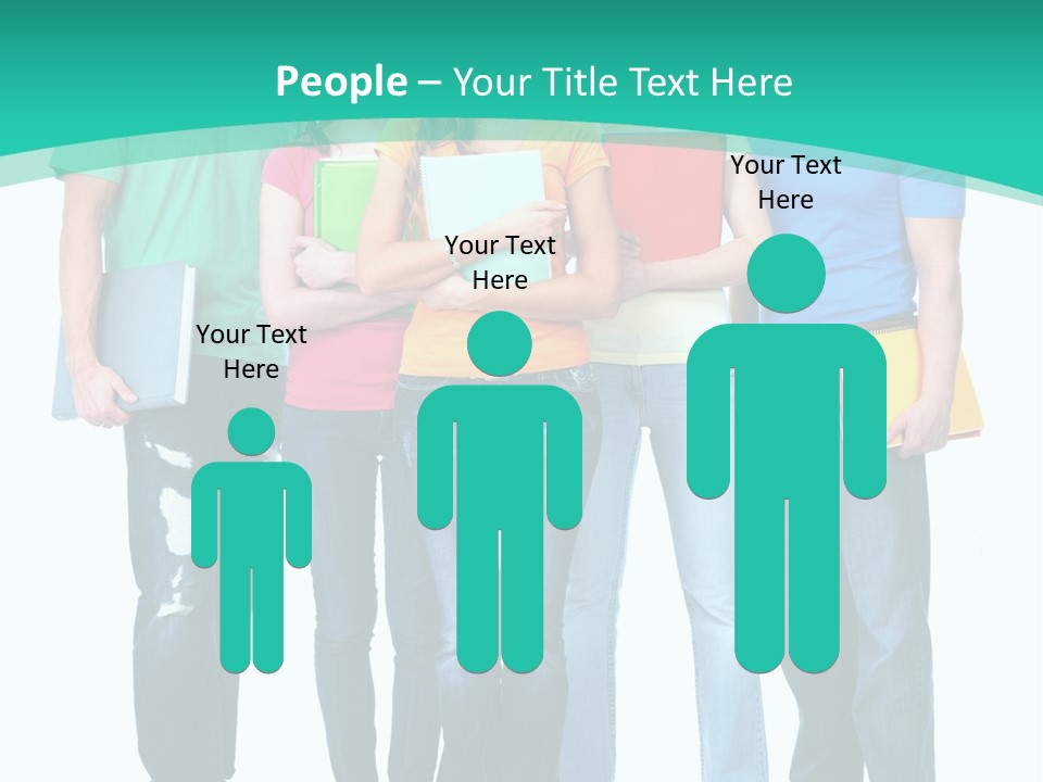 Beautiful Group Girl PowerPoint Template