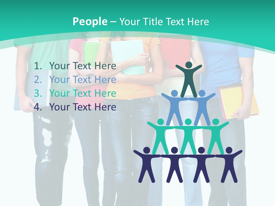 Beautiful Group Girl PowerPoint Template