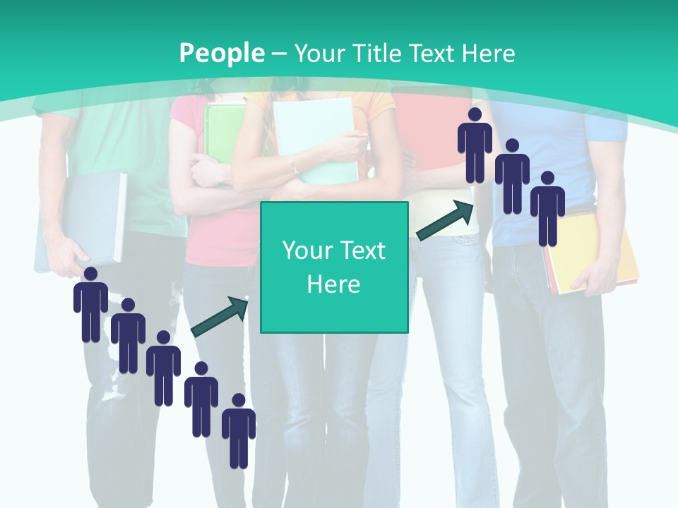 Beautiful Group Girl PowerPoint Template