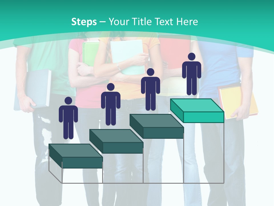 Beautiful Group Girl PowerPoint Template