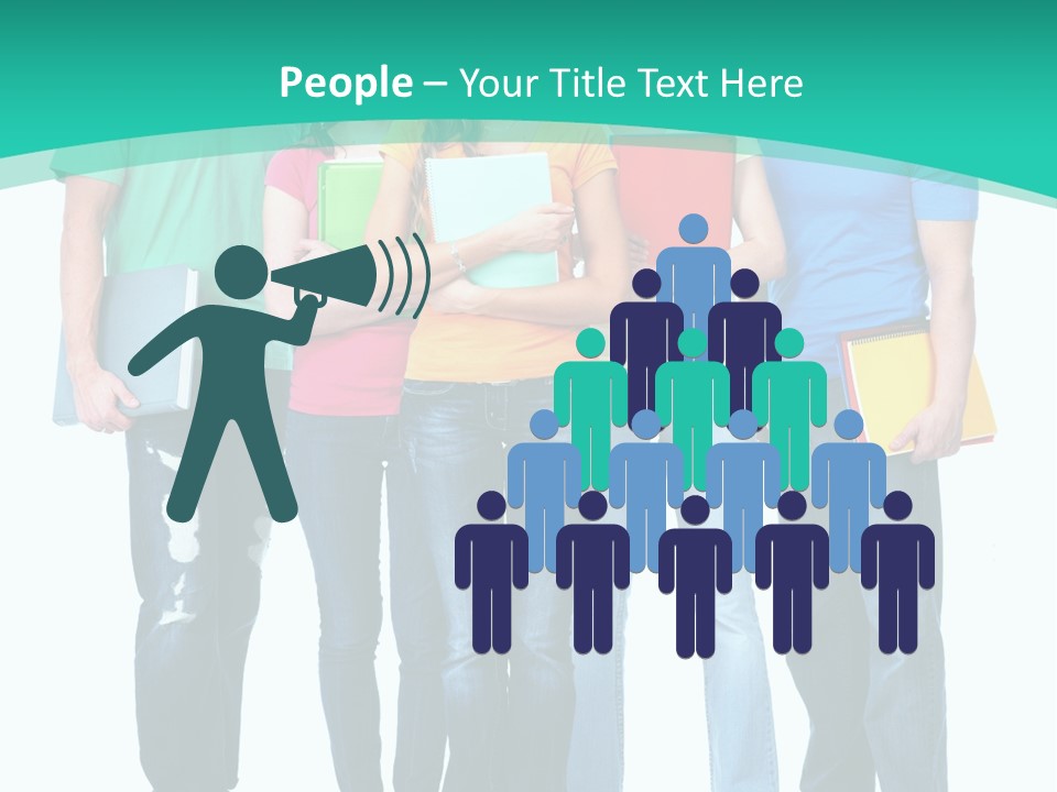 Beautiful Group Girl PowerPoint Template