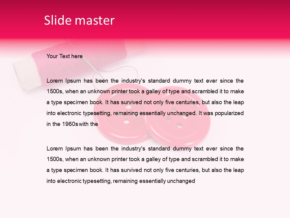 Group Plastic Handiwork PowerPoint Template