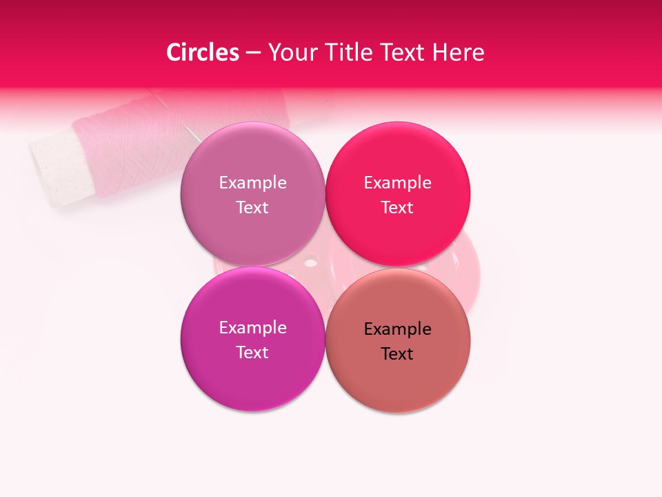 Group Plastic Handiwork PowerPoint Template