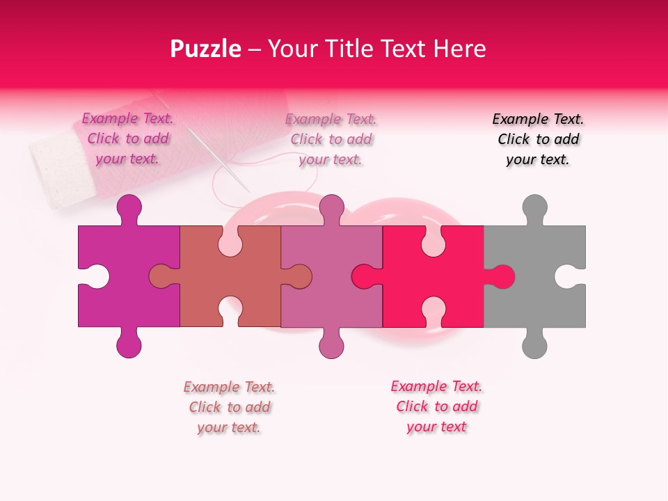 Group Plastic Handiwork PowerPoint Template