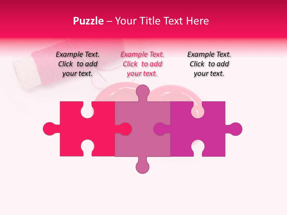 Group Plastic Handiwork PowerPoint Template