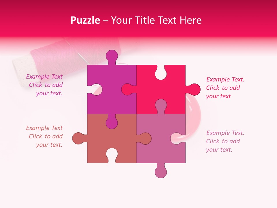 Group Plastic Handiwork PowerPoint Template