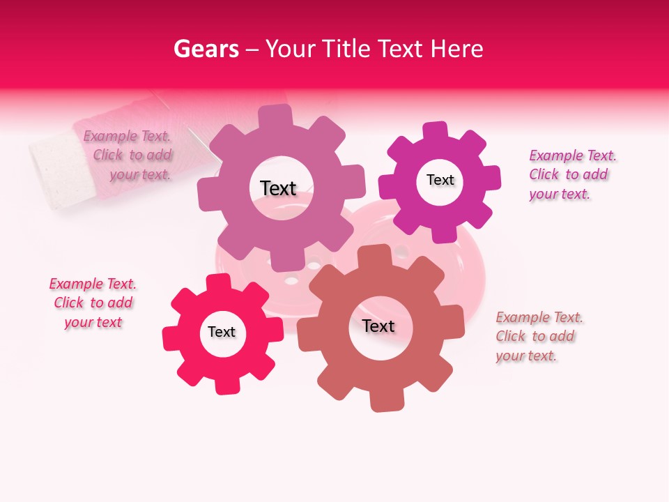 Group Plastic Handiwork PowerPoint Template