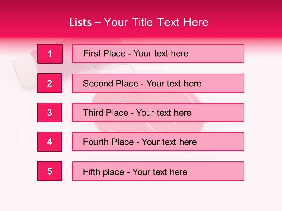 Group Plastic Handiwork PowerPoint Template