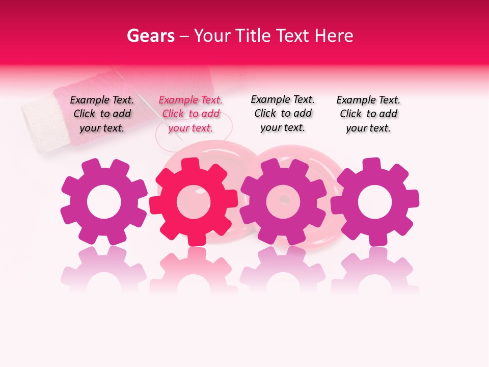 Group Plastic Handiwork PowerPoint Template