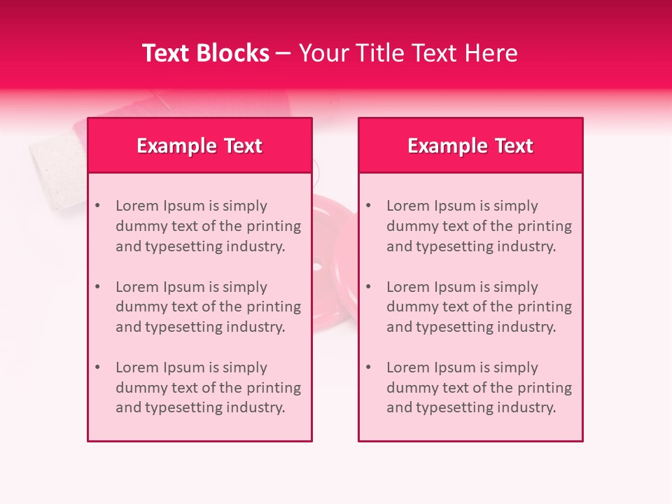 Group Plastic Handiwork PowerPoint Template