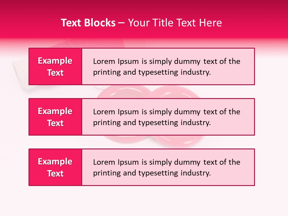 Group Plastic Handiwork PowerPoint Template
