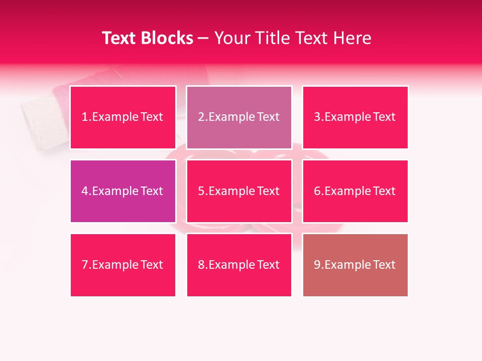 Group Plastic Handiwork PowerPoint Template