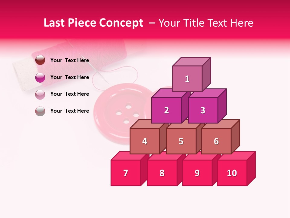 Group Plastic Handiwork PowerPoint Template