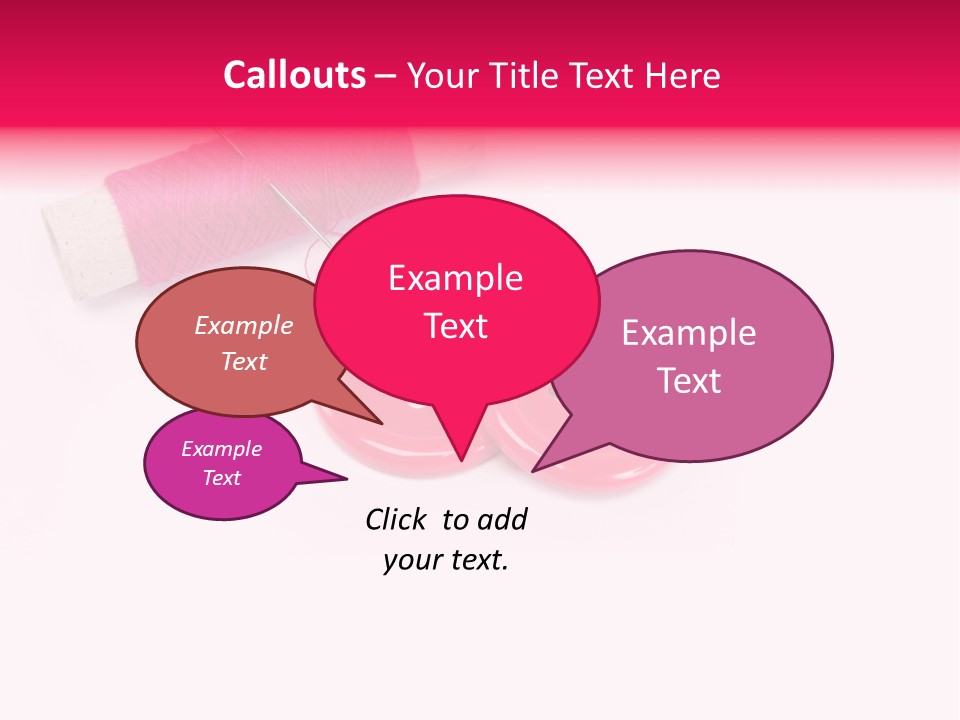 Group Plastic Handiwork PowerPoint Template