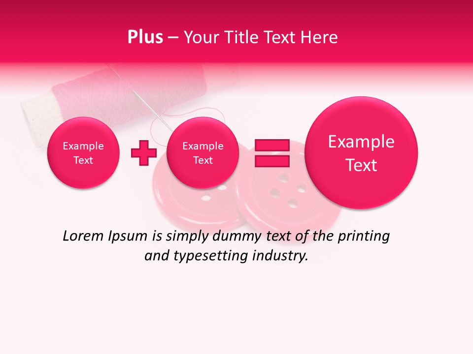 Group Plastic Handiwork PowerPoint Template