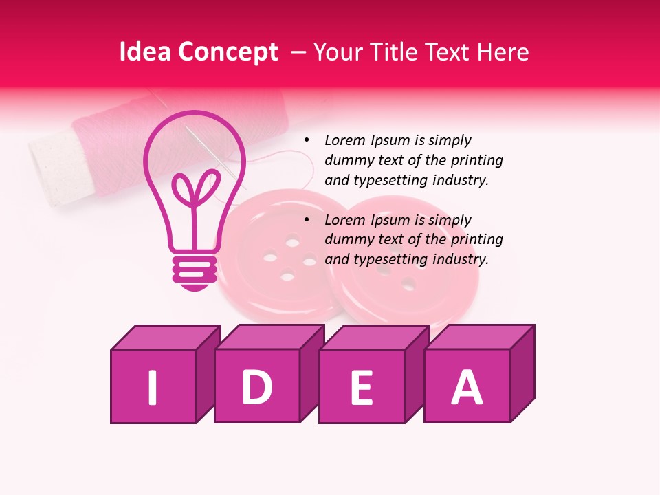 Group Plastic Handiwork PowerPoint Template