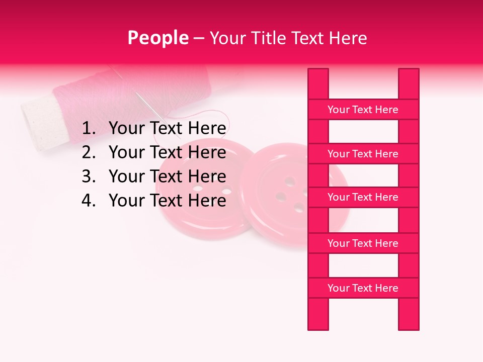 Group Plastic Handiwork PowerPoint Template