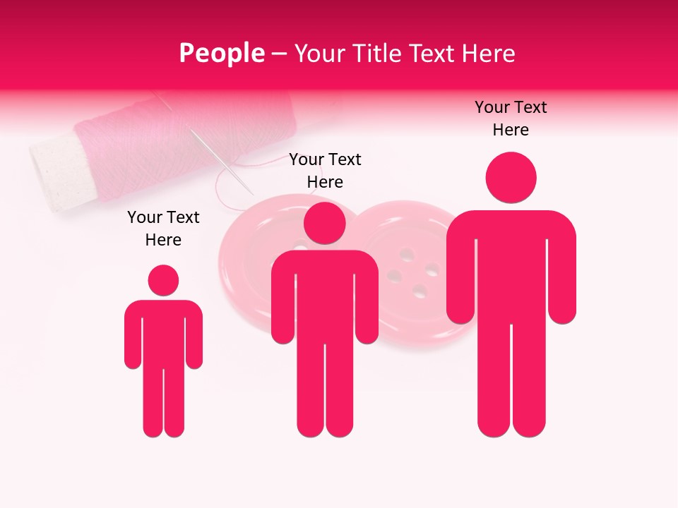 Group Plastic Handiwork PowerPoint Template