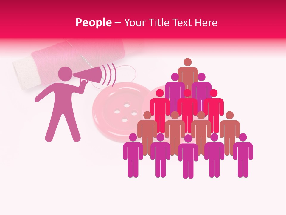 Group Plastic Handiwork PowerPoint Template