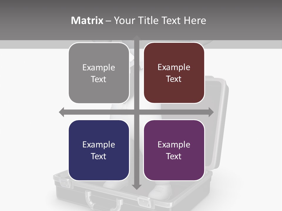 Excellence Lock Suitcase PowerPoint Template