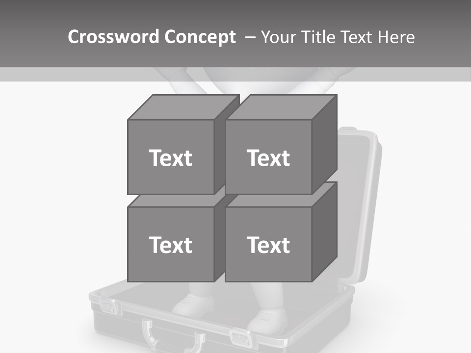 Excellence Lock Suitcase PowerPoint Template