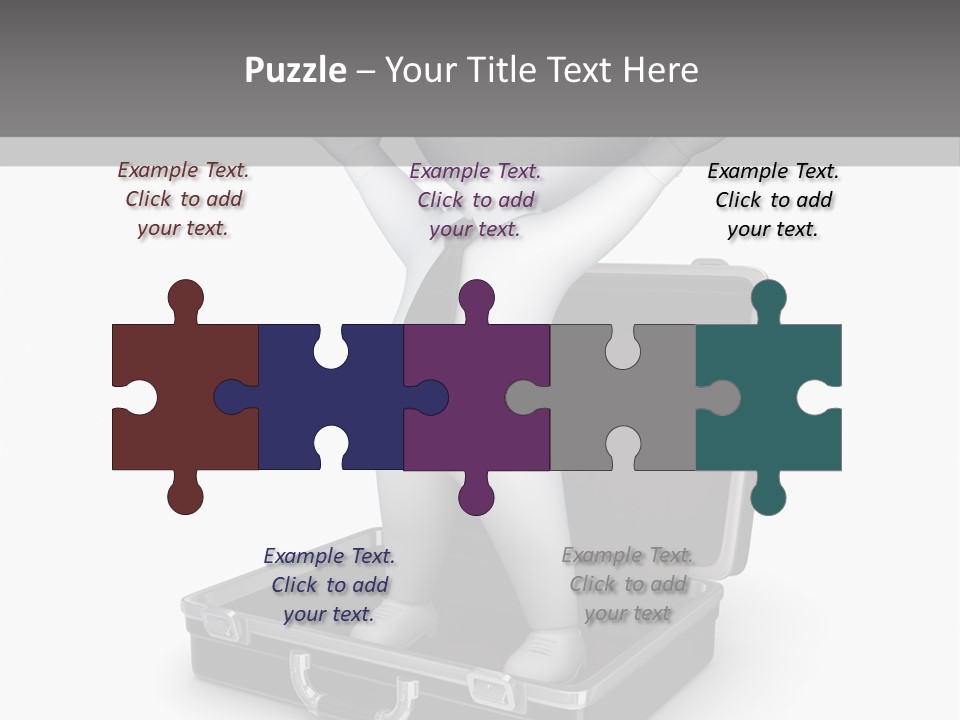 Excellence Lock Suitcase PowerPoint Template