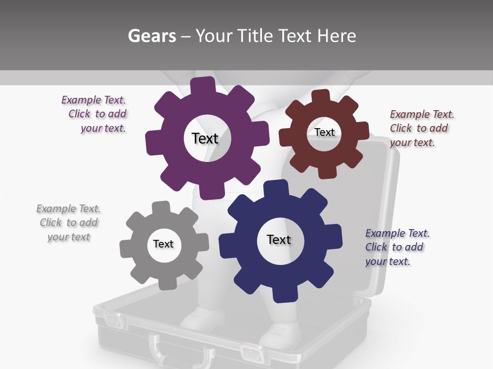 Excellence Lock Suitcase PowerPoint Template