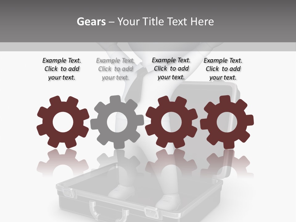 Excellence Lock Suitcase PowerPoint Template