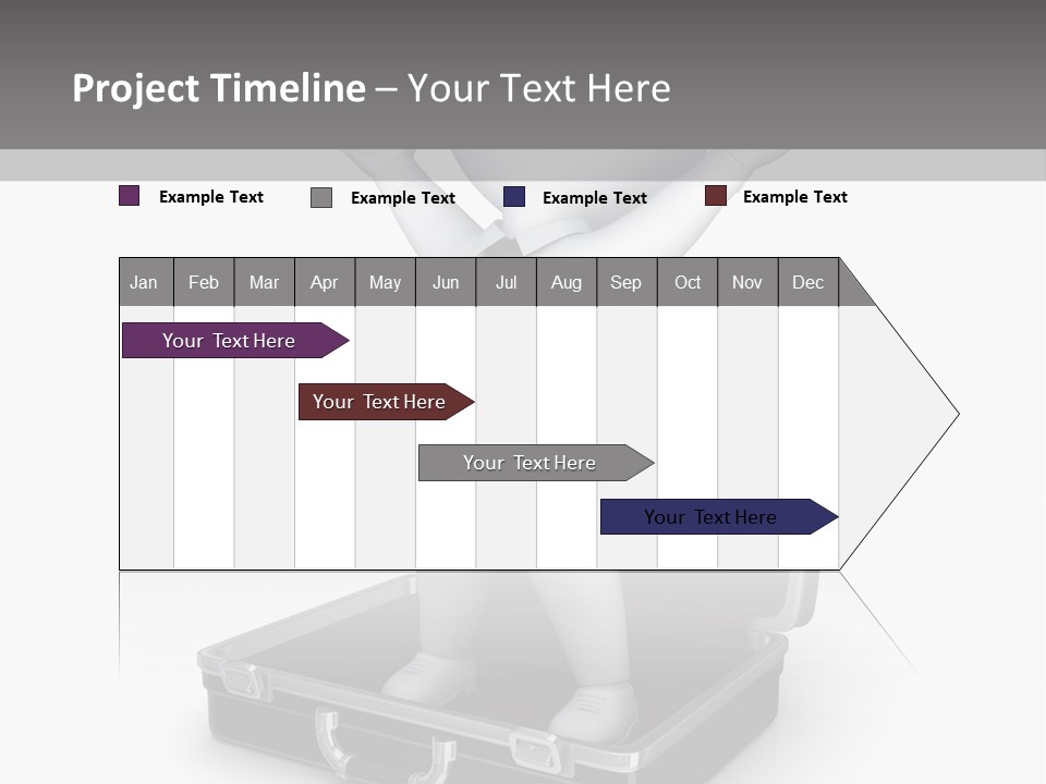 Excellence Lock Suitcase PowerPoint Template