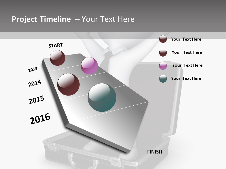 Excellence Lock Suitcase PowerPoint Template