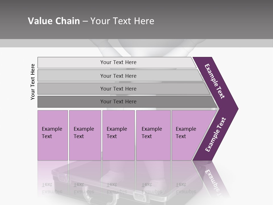 Excellence Lock Suitcase PowerPoint Template