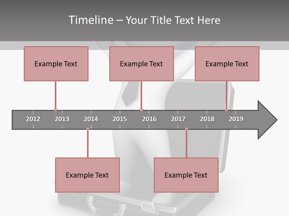 Excellence Lock Suitcase PowerPoint Template