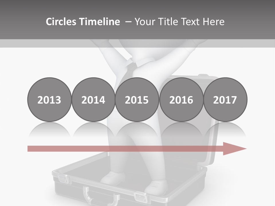 Excellence Lock Suitcase PowerPoint Template